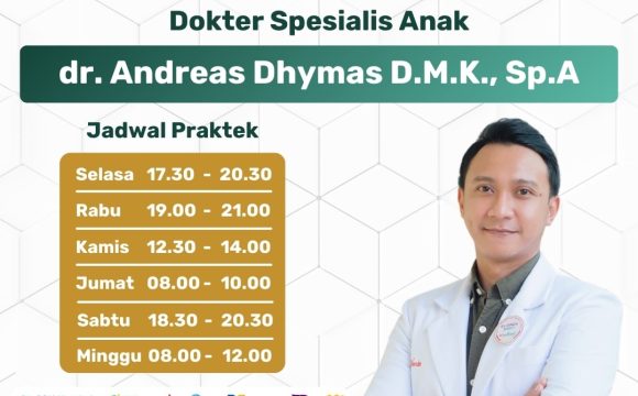 Telah Bergabung Dokter Spesialis Anak dr. Andreas Dhymas Dhyna Martha Kelana, Sp.A