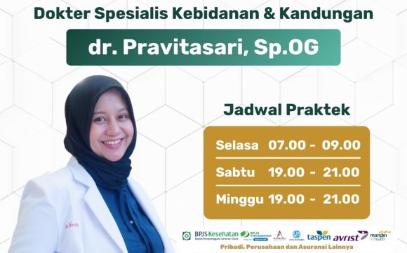 Telah Bergabung Dokter Spesialis Kebidanan & Kandungan dr. Pravitasari, Sp.OG