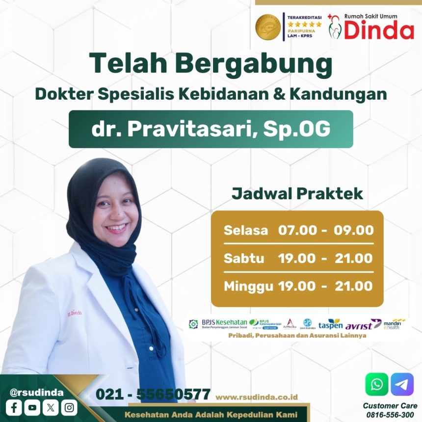 Telah Bergabung Dokter Spesialis Kebidanan & Kandungan dr. Pravitasari, Sp.OG