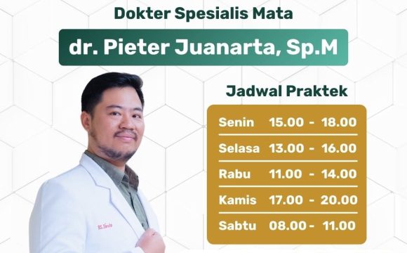 Telah Bergabung Dokter Spesialis Mata dr. Pieter Juanarta, Sp.M